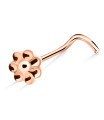 Flower Shaped Curved Nose Stud NSKB-812